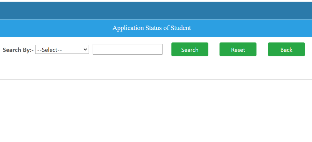 Check Application status of E Kalyan Scholarship