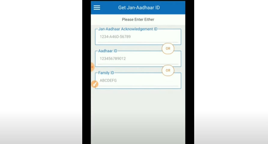 Check Jan Aadhar ID Number through JanApp