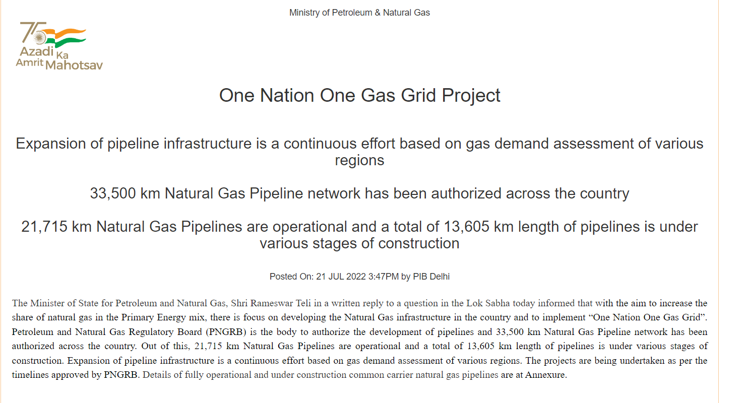 one nation one gas grid
